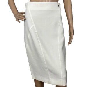 VERSACE COLLECTION WHITE PENCIL SKIRT